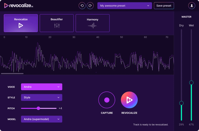 revocalizer plugin dashboard