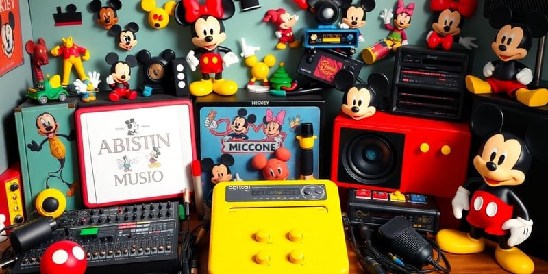 Mickey Mouse kits and tools for animated audio production.