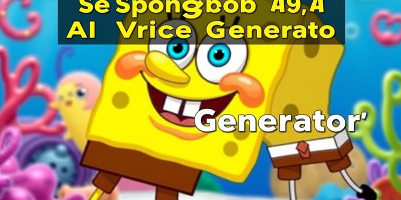 Colorful SpongeBob character in a lively underwater scene.